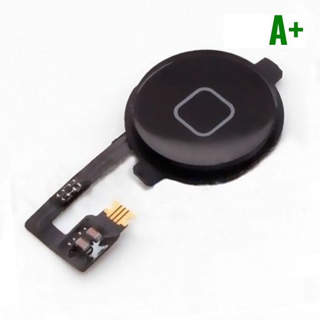 Voor Apple iPhone 4S - A+ Home Button Assembly met Flex Cable Zwart