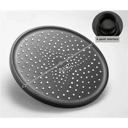 Douchekop Regendouche 10 Inch - 360 ° Draaibaar Badkuip Badkamer Douche - Zwart