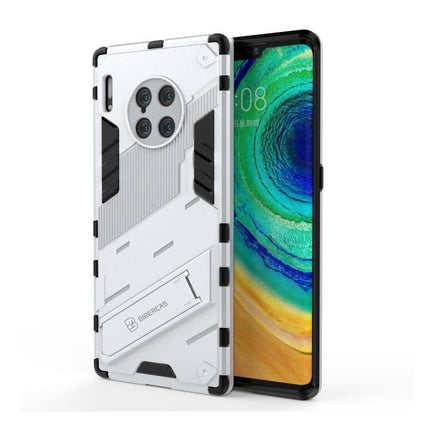 Xiaomi Mi 11 Pro Hoesje met Kickstand - Shockproof Armor Case Cover TPU Wit