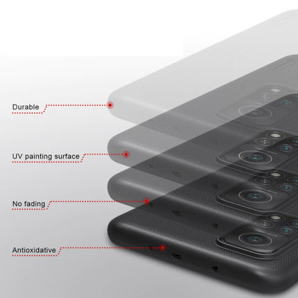 Xiaomi Mi 10T Frosted Shield Hoesje - Shockproof Case Cover Cas Wit