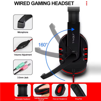 4-in-1 Gaming Toetsenbord / Koptelefoon / Muis / Muismat - RGB - QWERTY 