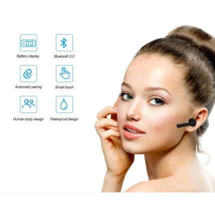 J3 Draadloze Bluetooth-oortelefoon - Echte Touch Control-oortelefoon TWS-oortelefoon - Wit