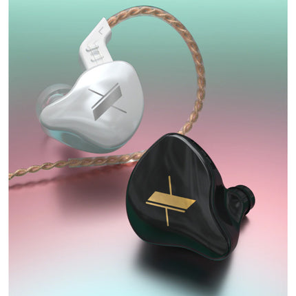 EDX 1DD Oordopjes met Microfoon en Muziek Beheer - 3.5mm AUX Oortjes Wired Earphones Oortelefoon Wit