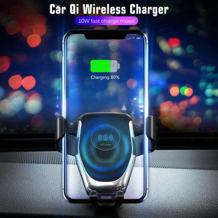 Qi Draadloze Autolader Oplader Universeel 9V - 1.67A Wireless Car Charging Pad Zwart