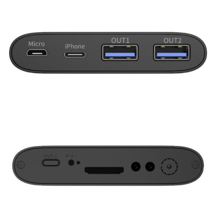 Power Bank Mini Security Camera 5000mAh - 1080p Camcorder Bewegingsdetectie Infrarood Nachtzicht Zwart