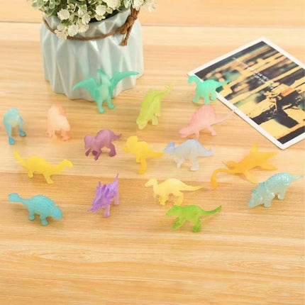Glow in the Dark Dinosaurus Speelset 16 stuks -  Lichtgevende Dino Speelgoed Figuren voor Kinderen