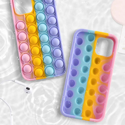 iPhone XS Max Pop It Hoesje - Silicone Bubble Toy Case Anti Stress Cover