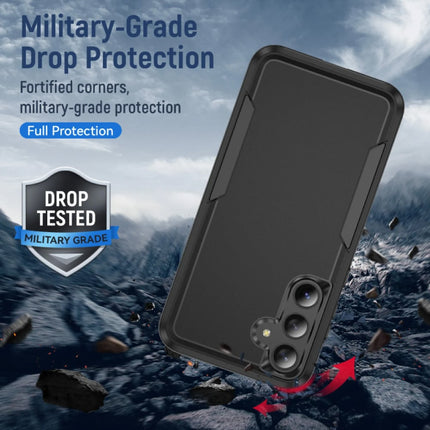 Samsung Galaxy S24 FE Armor Hoesje - Militaire Kwaliteit PC + TPU Cover - Groen
