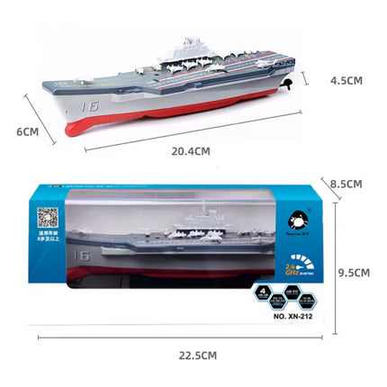 RC Mini Vliegdekschip met Afstandsbediening - Elektrisch Speelgoed Boot Schip Waterdicht
