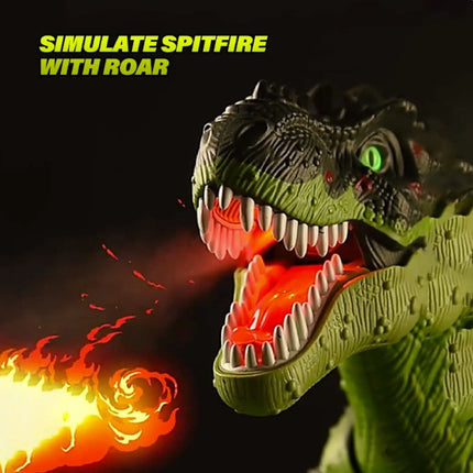 RC Dinosaurus (T-Rex) met Mist Effect - Afstandsbediening Bestuurbaar Speelgoed Tyrannosaurus Rex Dino Robot Groen