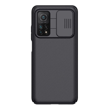 Xiaomi Mi 10T CamShield Hoesje  met Camera Slider - Shockproof Case Cover Cas TPU Zwart