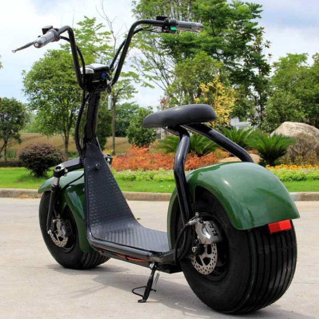 Citycoco Elektrische Smart E Scooter Pro Harley - 18" - 1000W - 12Ah - Blauw