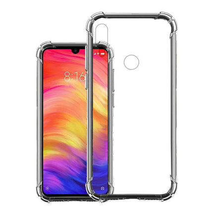 Xiaomi Redmi Note 7 Pro Transparant Bumper Hoesje - Clear Case Cover Silicone TPU Anti-Shock