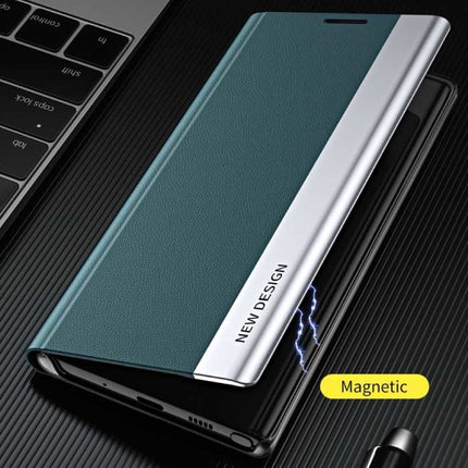 Xiaomi Redmi Note 9 Magnetische Flip Case - Luxe Hoesje Cover Zwart