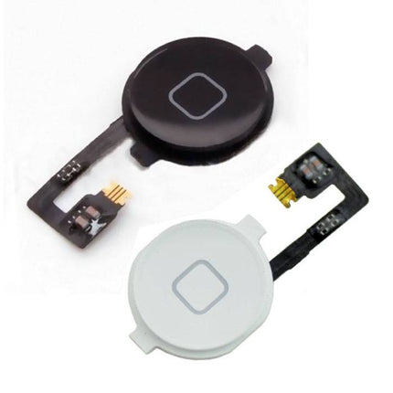 Voor Apple iPhone 4 - AAA+ Home Button Assembly met Flex Cable Zwart