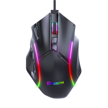 X15 Optische Gaming Muis Bedraad - 12 Knoppen met Macro's - RGB Kleuren - Rechtshandig met DPI Aanpassing tot 12800 DPI - Zwart