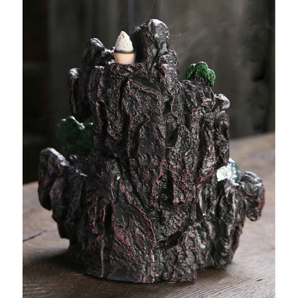 Aromatherapie Sier Wierookbrander Waterval Terugstromen - Backflow Incense Burner Feng Shui Decor Hars Ornament