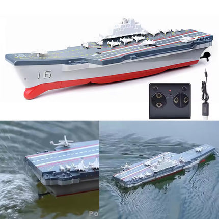 RC Mini Vliegdekschip met Afstandsbediening - Elektrisch Speelgoed Boot Schip Waterdicht