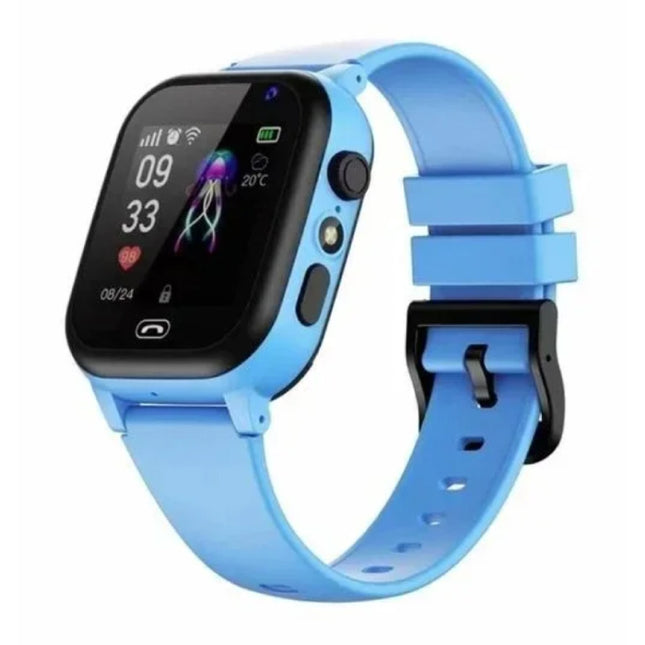 Kids Smartwatch met GPS Tracker - Voor Kinderen Smartband Smartphone Horloge - Blauw