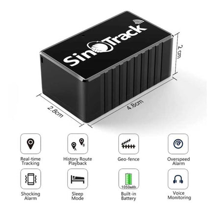 Magnetische GPS Tracker met Online Tracking - Auto Huisdier Kinderen Verloren Real Time Locator Zwart
