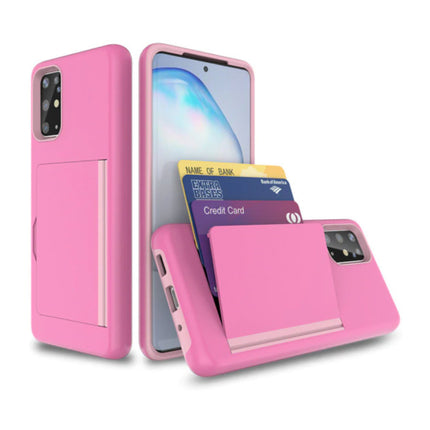 Samsung Galaxy S10 Plus - Wallet Card Slot Cover Case Hoesje Business Roze