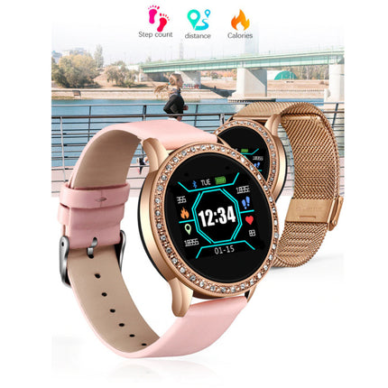 Fashion Sports Smartwatch Fitness Sport Activity Tracker Smartphone Horloge iOS Android - Roze
