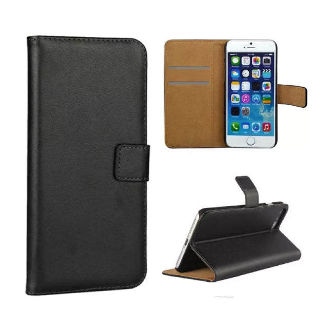 iPhone 6 6S - Wallet Flip Case Cover Cas Hoesje Portefeuille Zwart