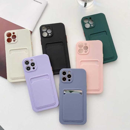 iPhone XS Kaarthouder - Wallet Card Slot Cover Hoesje Roze