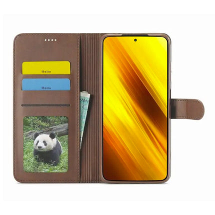 Xiaomi Poco X5 Flip Case Portefeuille - Wallet Cover Leer Hoesje - Bruin