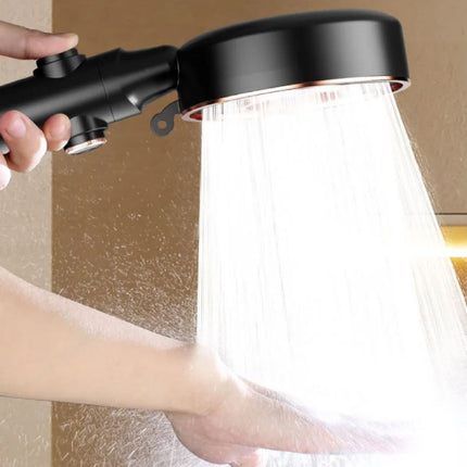 Booster Douchekop - Hoge Druk 3-modi Badkuip Badkamer Douche - Zwart