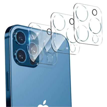 3-Pack iPhone 13 Tempered Glass Camera Lens Cover - Shockproof Case Bescherming