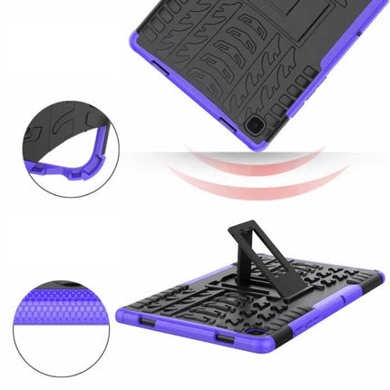 Samsung Galaxy Tab A7 (10.4") Shockproof Cover met Kickstand - Multifunctioneel Hoesje Case Wit