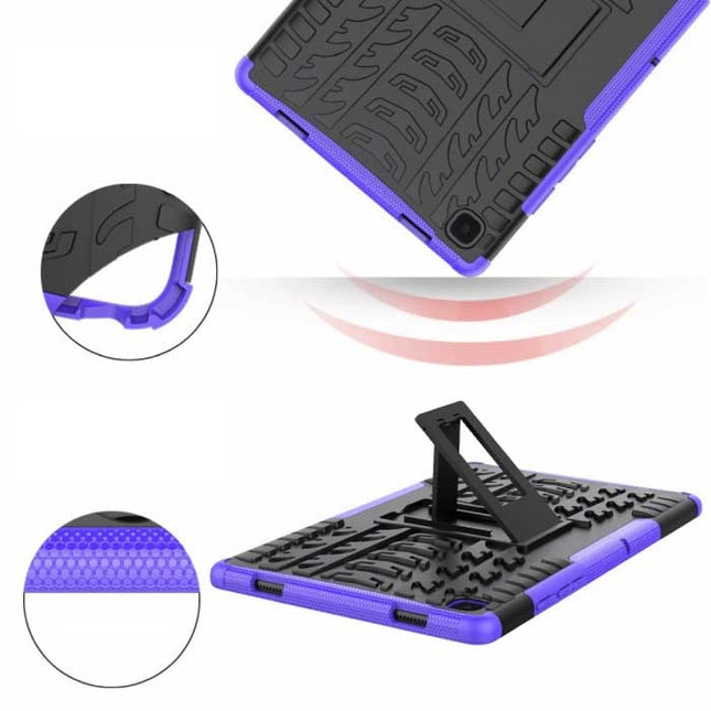 Samsung Galaxy Tab A7 (10.4") Shockproof Cover met Kickstand - Multifunctioneel Hoesje Case Wit