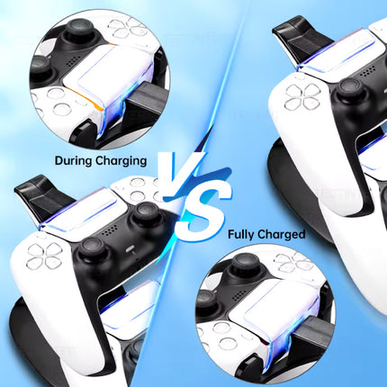 Oplaadstation voor PlayStation 5 Controllers - PS5 Charging Dock Dual Laadstation - Wit