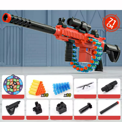 Soft Shell Bullet Geweer - M416 Model Speelgoed Pistool - Rood