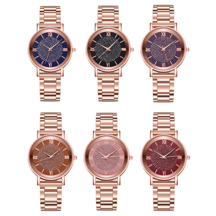 Horloge Luxe Dames - Anoloog Kwarts Uurwerk voor Vrouwen Zwart