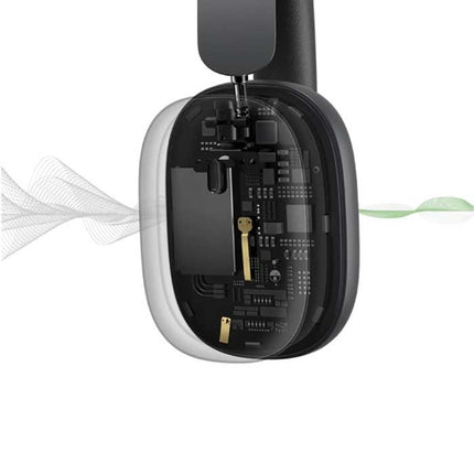 H1 Hybrid Draadloze Koptelefoon met Microfoon - Bluetooth 5.2 Wireless Headset Zwart