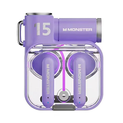 XKT15 Draadloze Oortjes - Headset Oordopjes TWS Bluetooth 5.3 - Paars
