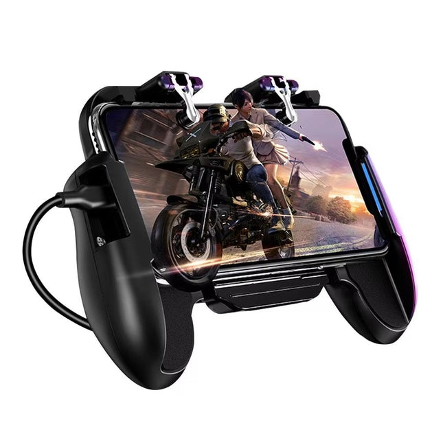 Mobiele Gaming Controller voor PUBG - Koelventilator - Trigger Key & Grip - Gamepad - Zwart