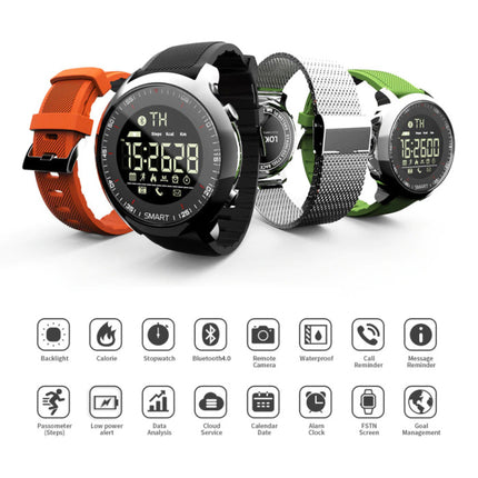 MK18 Waterdichte Sport Smartwatch Fitness Activity Tracker Smartphone Horloge iOS Android iPhone Samsung Huawei Zwart