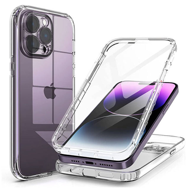 iPhone 14 Pro Max Full Body 360° Transparant Silicone Hoesje