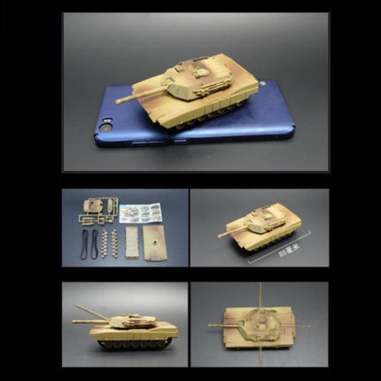 M1A2 Abrams Bouwkit 1:72 Schaalmodel - Amerikaanse Leger Tank Plastic Hobby Doe-het-zelf Model