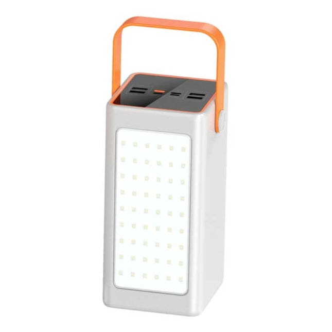 100.000mAh Powerbank met 4 Poorten - 66W Ingebouwde Zaklamp - Externe Noodaccu Batterij Oplader Charger Wit