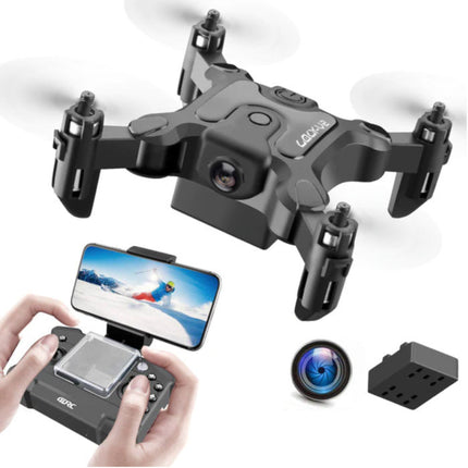 4D-V2 Mini RC Drone met Camera - Pocket Quadcopter Speelgoed met Gyro Stabilistatie Zwart