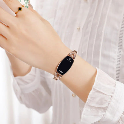 Diamant Horloge voor Vrouwen - Digitaal LED Uurwerk Touch Screen Waterdicht Rose Gold