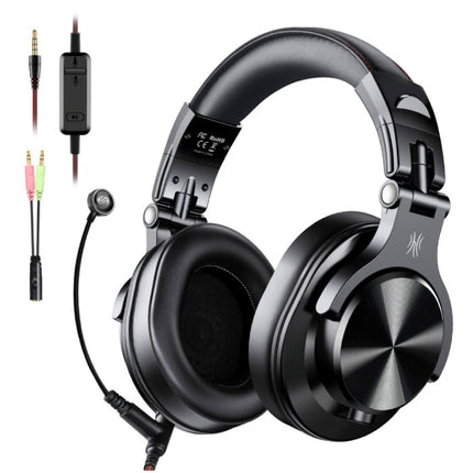 A71 DJ Studio Gaming Koptelefoon met 6.35mm en 3.5mm AUX Aansluiting - Headset met Microfoon Headphones