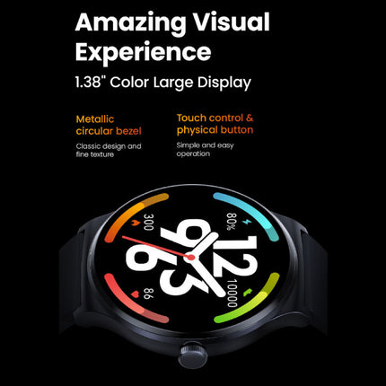 Solar Lite Smartwatch - Hartmonitor en Zuurstofmeter - Sport Activity Tracker Horloge - Silicoon Bandje Zilver