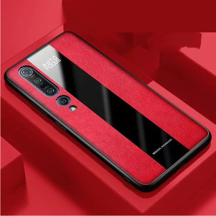 Xiaomi Mi 8 Leren Hoesje  - Magnetische Case Cover Cas Rood + Kickstand