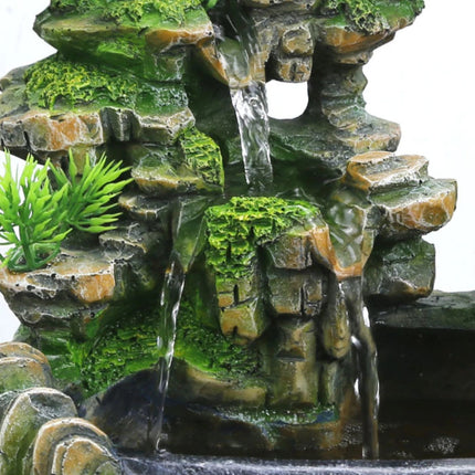 Sier Waterval Feng Shui met LED Mist - LED Fontein Decor Ornament