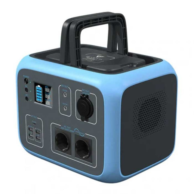 500Wh/300W Oplaadstation - AC/DC Generator Solar Batterij Oplader Blauw